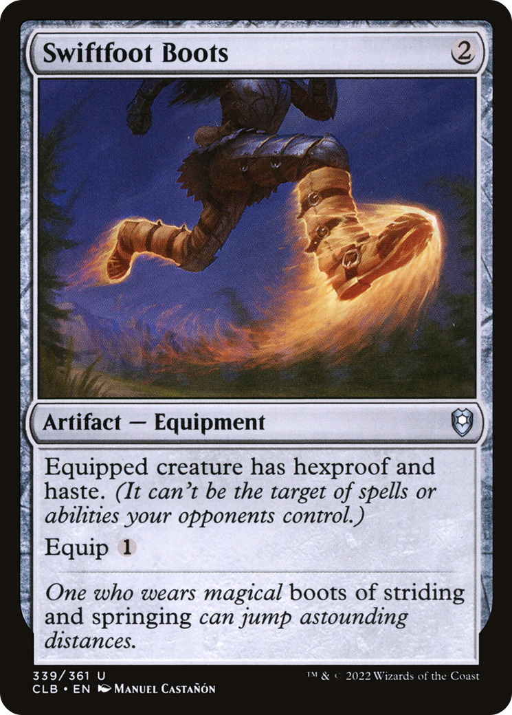 Swiftfoot Boots (339) Foil - Commander Legends: Battle for Baldur's Gate