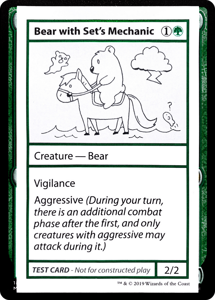 Bear with Set's Mechanic (071) - Mystery Booster Playtest Cards 2021