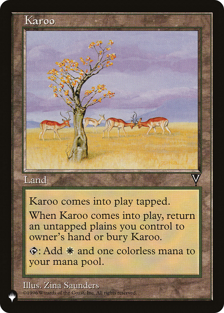 Karoo (Retro) (VIS-165) - The List