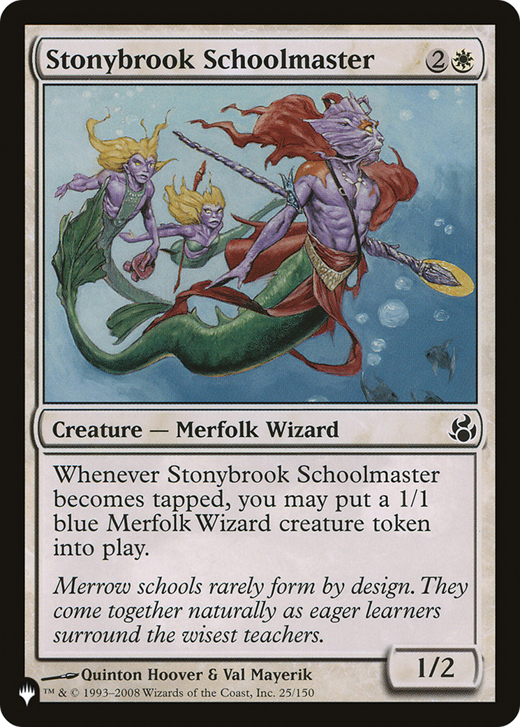 Stonybrook Schoolmaster (MOR-25) - The List