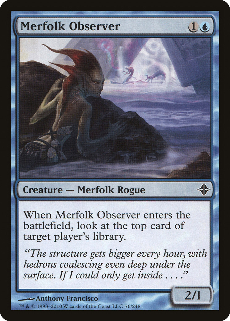Merfolk Observer (076) Foil - Rise of the Eldrazi