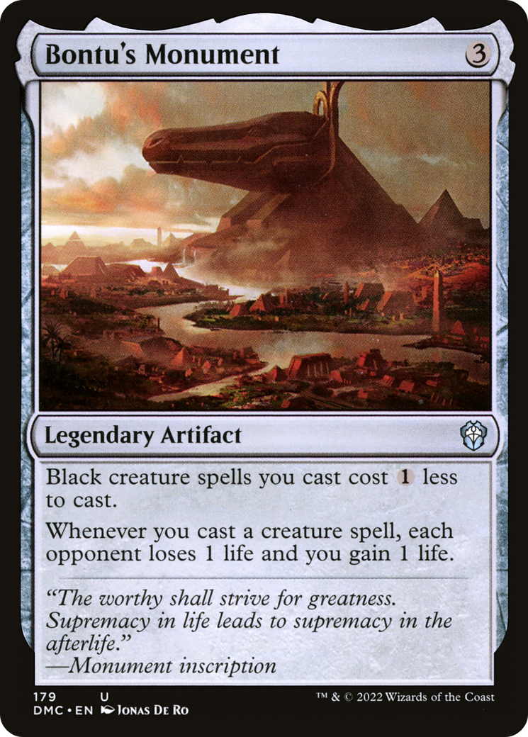 Bontu's Monument (179) - Dominaria United Commander