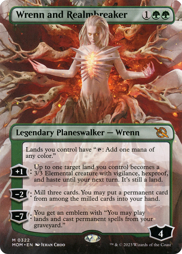Wrenn and Realmbreaker (Borderless) (322) Foil - March of the Machine