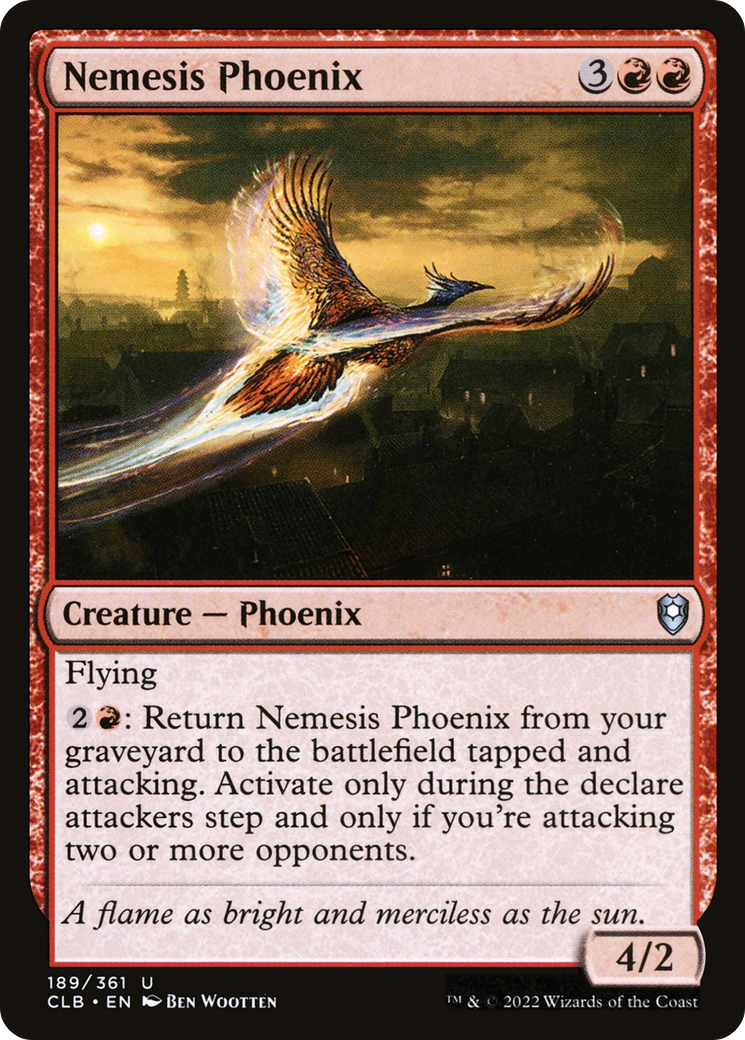 Nemesis Phoenix (189) Foil - Commander Legends: Battle for Baldur's Gate