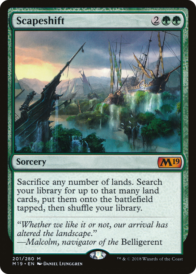Scapeshift (201) Foil - Core Set 2019
