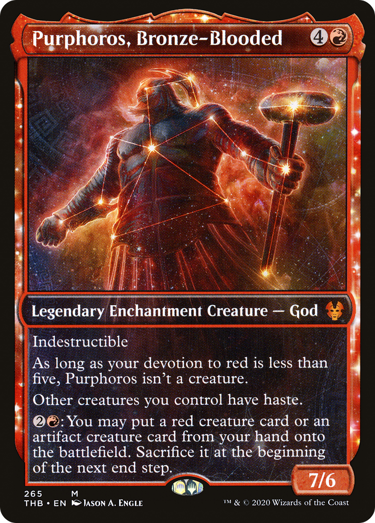 Purphoros, Bronze-Blooded (Showcase) (265) Foil - Theros Beyond Death