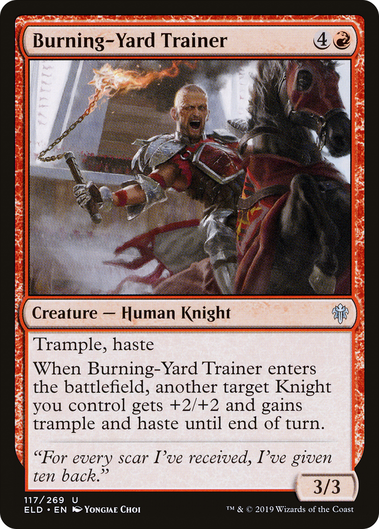 Burning-Yard Trainer (117) - Throne of Eldraine