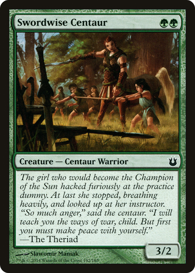 Swordwise Centaur (142) Foil - Born of the Gods