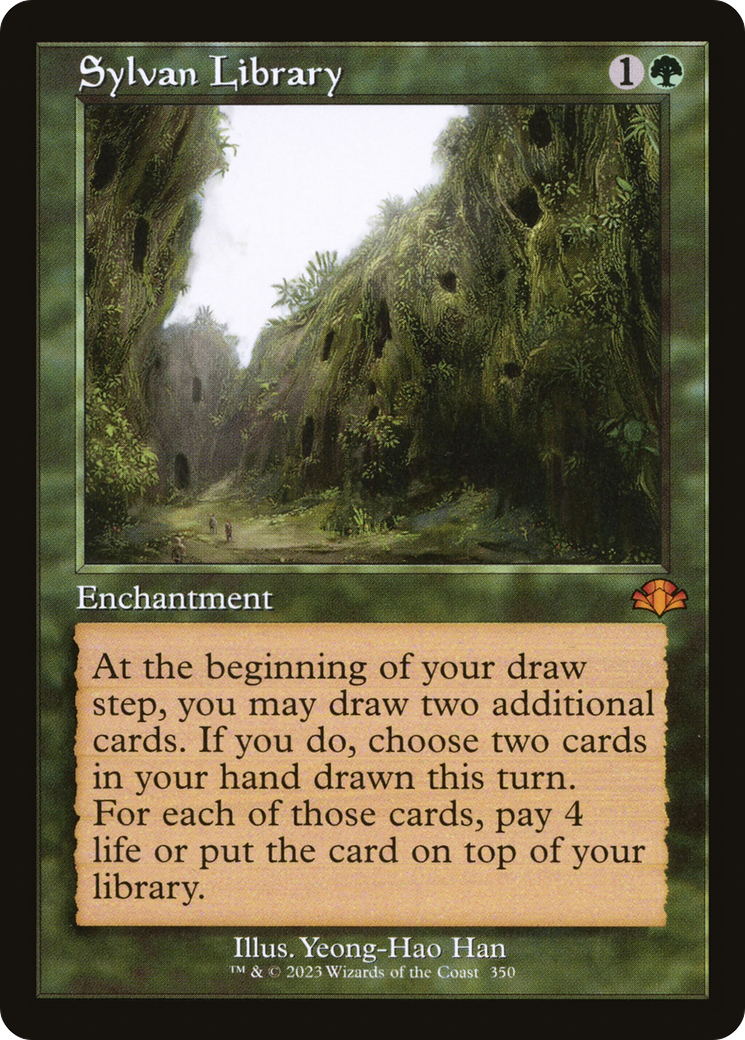 Sylvan Library (Retro) (350) Foil - Dominaria Remastered