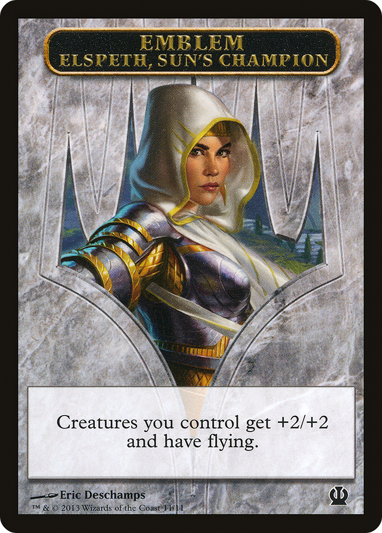 Elspeth, Sun's Champion Emblem (011) - Theros Tokens