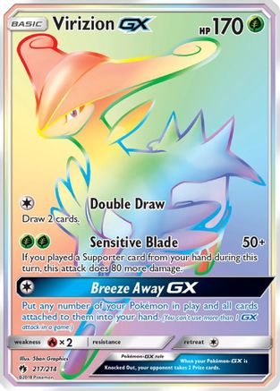 Virizion GX (Secret) (217) Holofoil - SM Lost Thunder