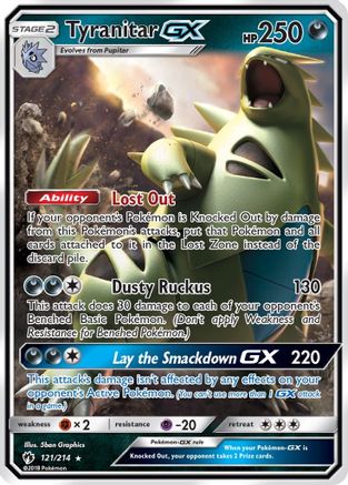 Tyranitar GX (121) Holofoil - SM Lost Thunder