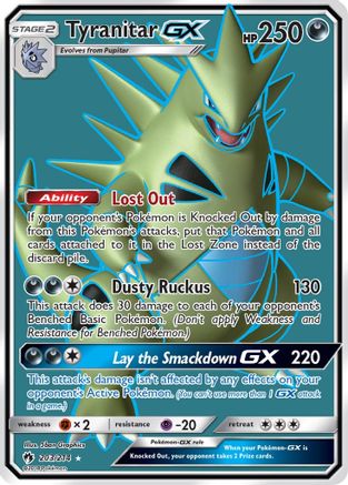 Tyranitar GX (Full Art) (203) Holofoil - SM Lost Thunder