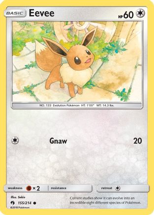 Eevee (155) Reverse Holofoil - SM Lost Thunder
