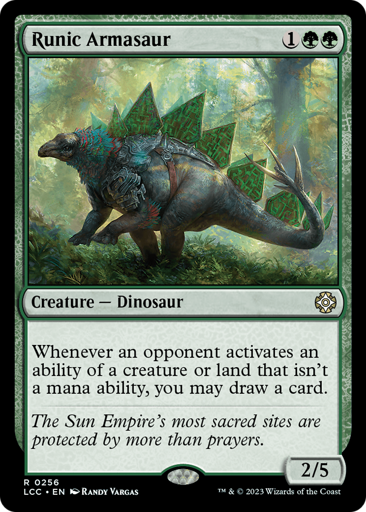 Runic Armasaur (256) - The Lost Caverns of Ixalan Commander