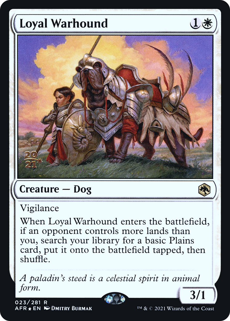 Loyal Warhound (023) Foil - Adventures in the Forgotten Realms Promos