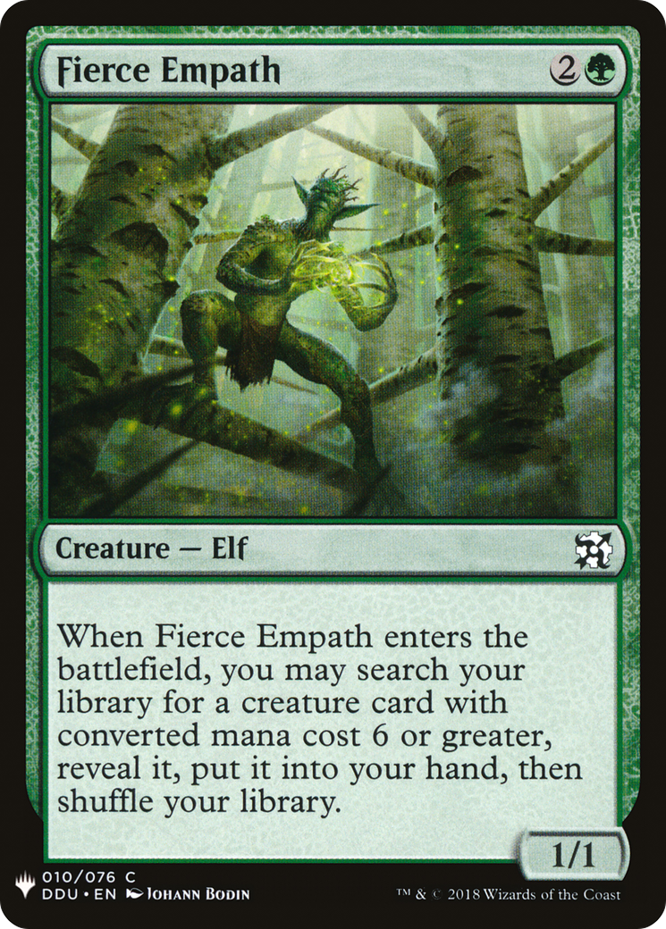 Fierce Empath (DDU-10) - The List