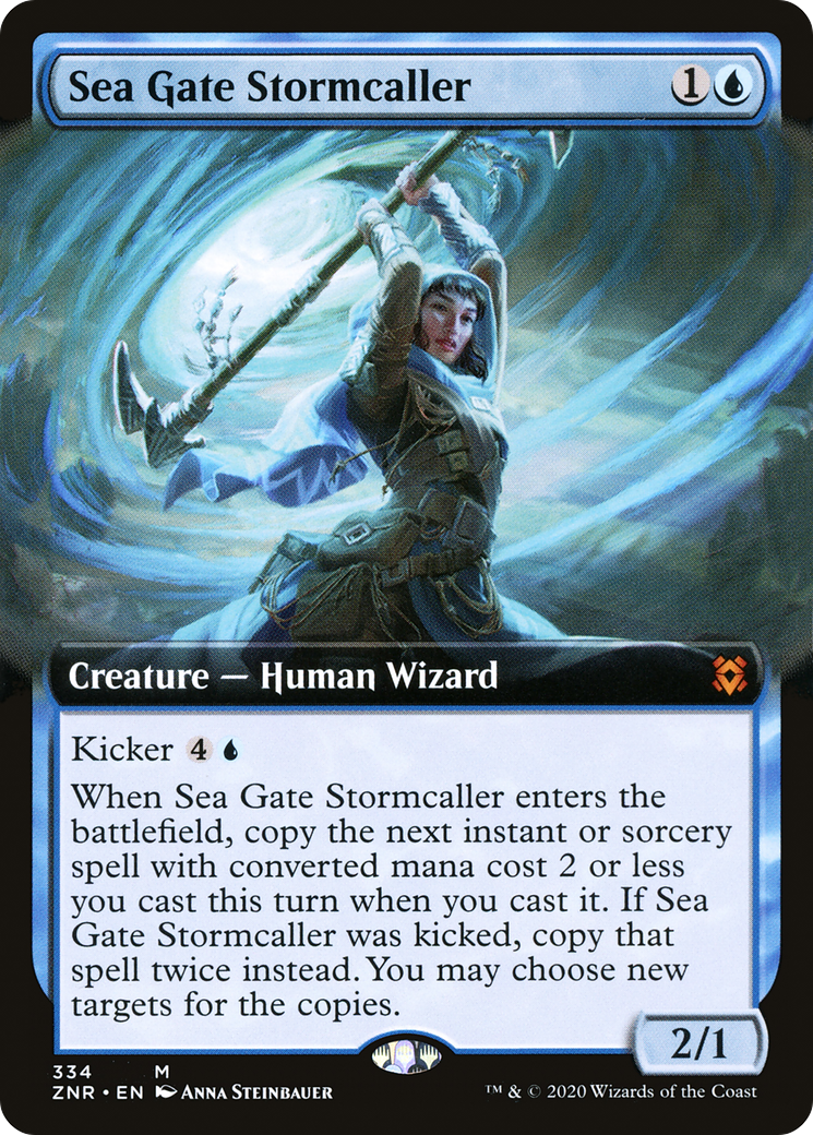Sea Gate Stormcaller (Extended Art) (334) Foil - Zendikar Rising
