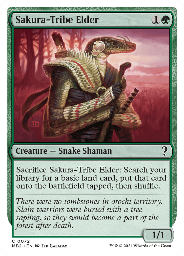 Sakura-Tribe Elder (White Border) (072) - Mystery Booster 2
