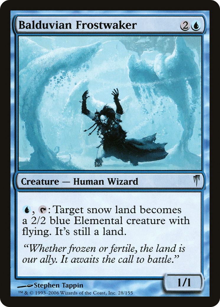 Balduvian Frostwaker (028) Foil - Coldsnap