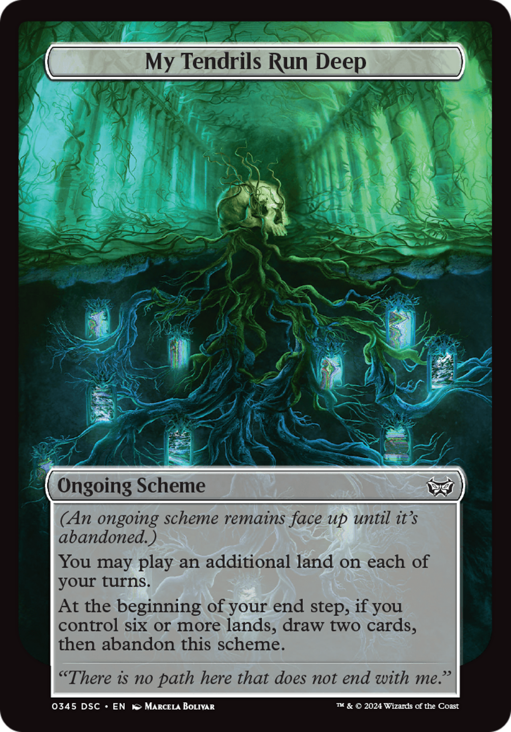 My Tendrils Run Deep (Full Art) (345) - Duskmourn: House of Horror Commander