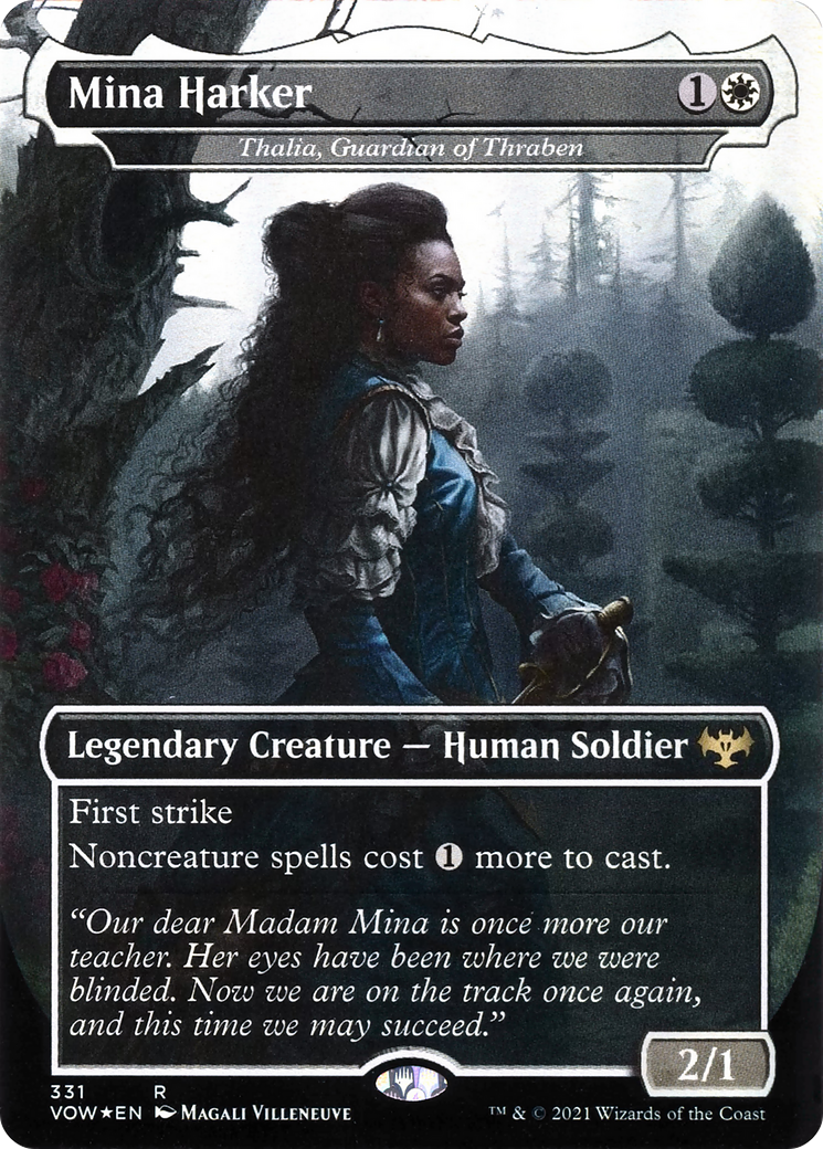 Mina Harker – Thalia, Guardian of Thraben (331) Foil - Innistrad: Crimson Vow