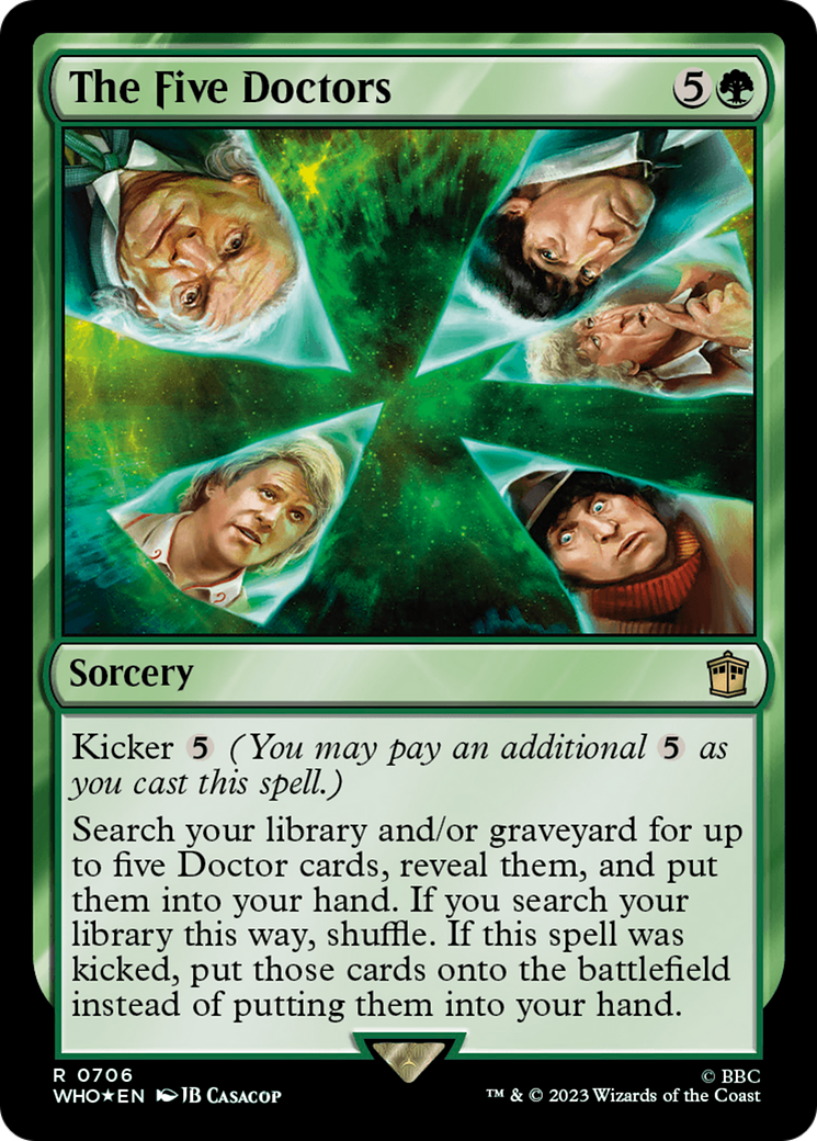 The Five Doctors (Surge Foil) (706) Foil - Doctor Who