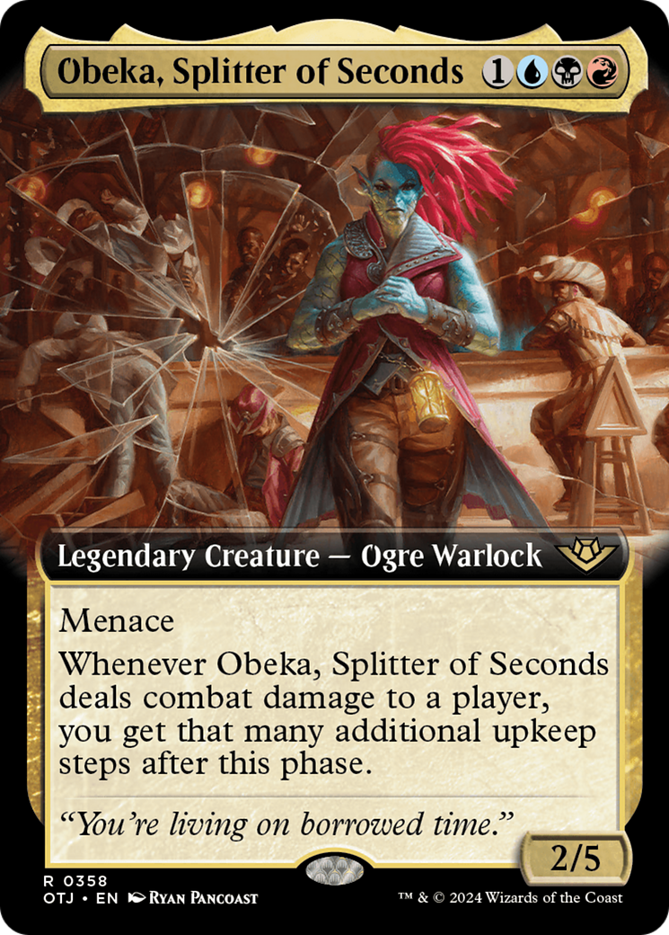 Obeka, Splitter of Seconds (Extended Art) (358) Foil - Outlaws of Thunder Junction