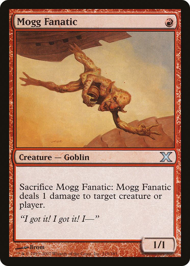 Mogg Fanatic (219) Foil - Tenth Edition