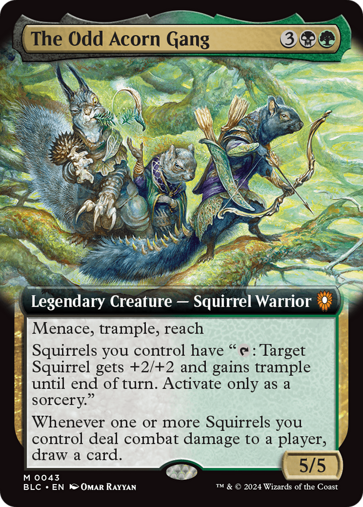 The Odd Acorn Gang (Extended Art) (043) - Bloomburrow Commander