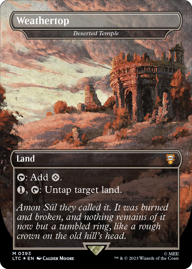 Weathertop – Deserted Temple (Surge Foil) (393) Foil - Tales of Middle-earth Commander