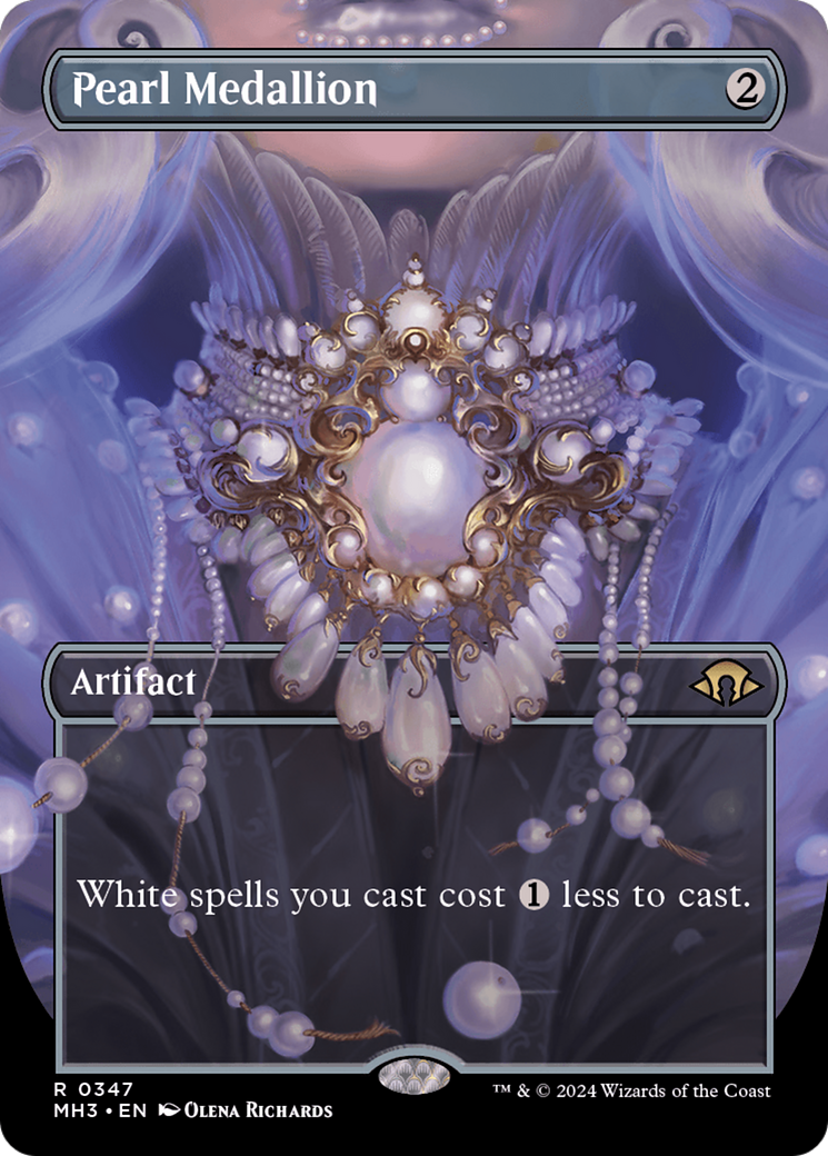 Pearl Medallion (Borderless) (347) Foil - Modern Horizons 3
