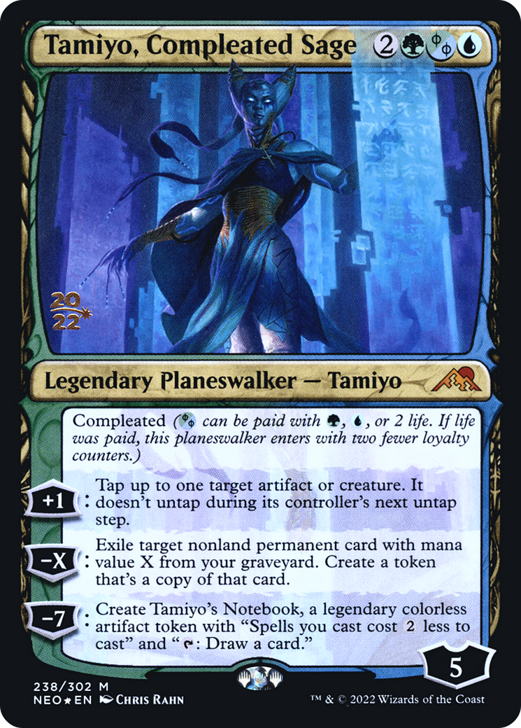 Tamiyo, Compleated Sage (238s) Foil - Kamigawa: Neon Dynasty Promos