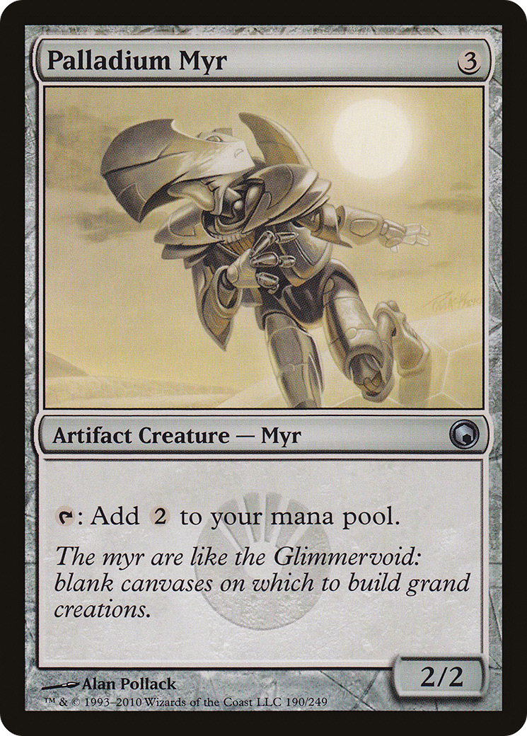 Palladium Myr (190) Foil - Scars of Mirrodin