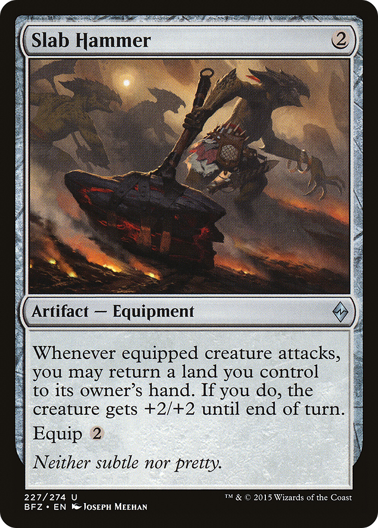 Slab Hammer (227) Foil - Battle for Zendikar