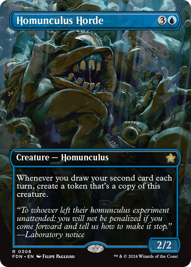 Homunculus Horde (Borderless) (308) Foil - Foundations