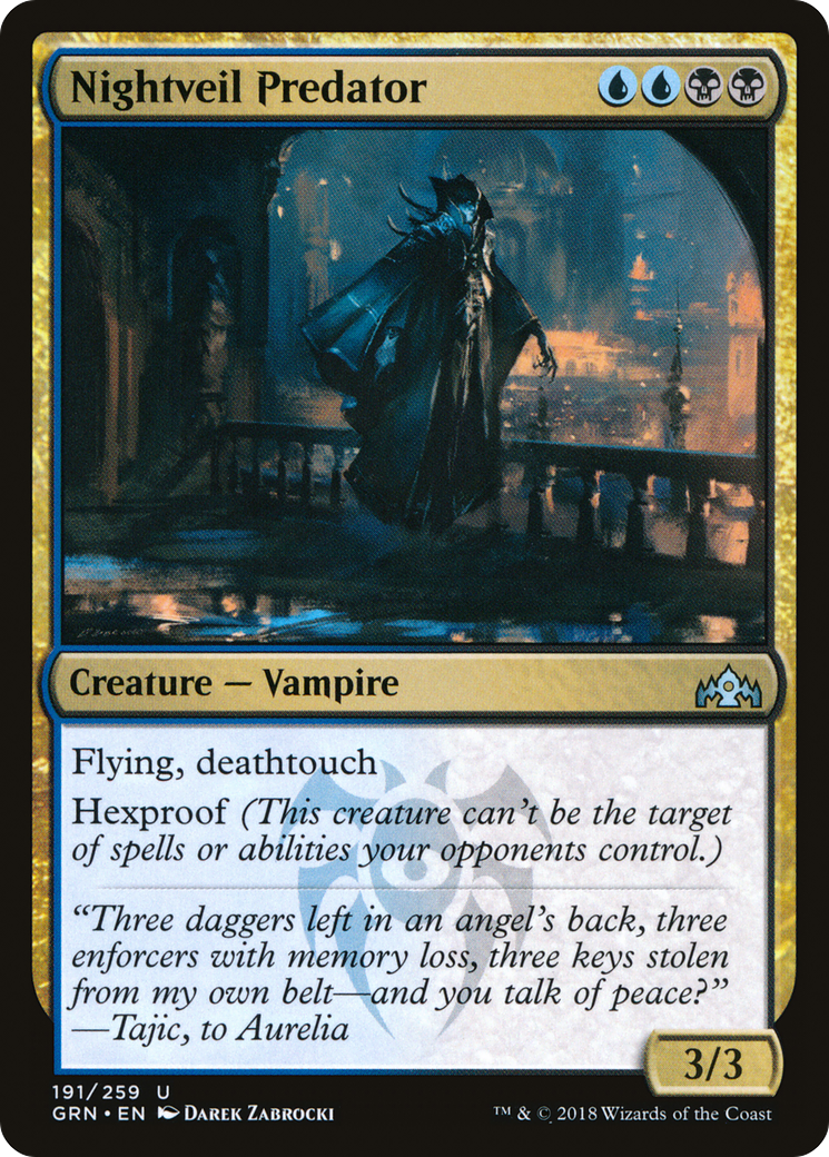 Nightveil Predator (191) - Guilds of Ravnica