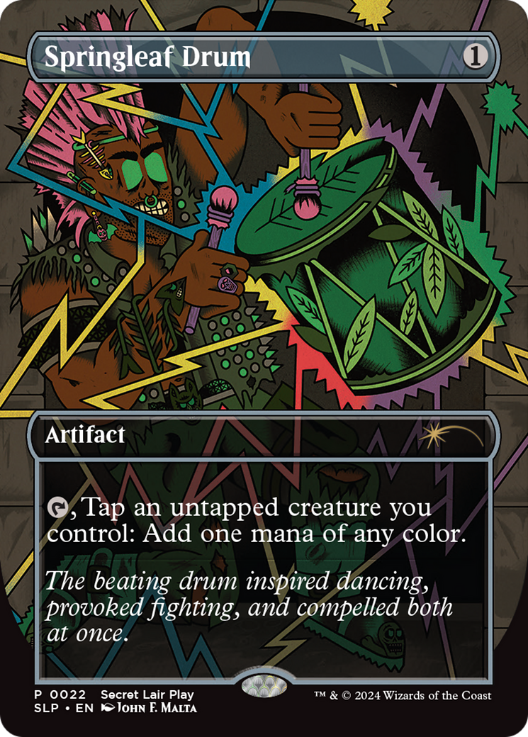 Springleaf Drum (022) Foil - Secret Lair Showdown