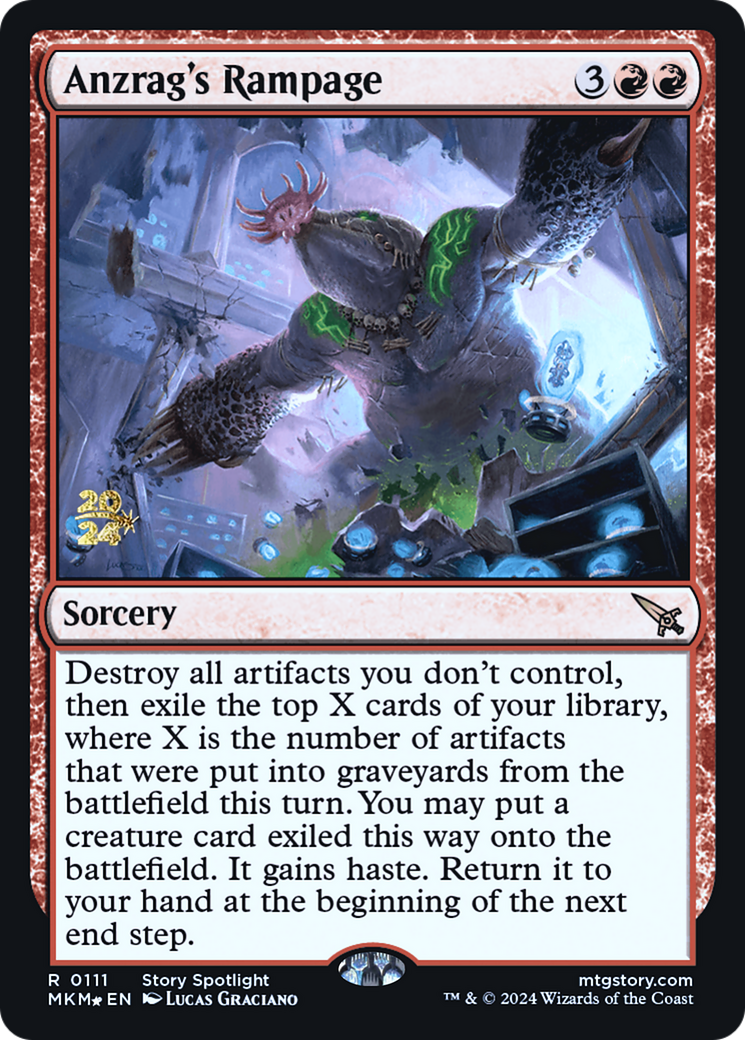 Anzrag's Rampage (111) Foil - Murders at Karlov Manor Promos