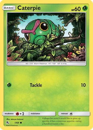 Caterpie (1) Reverse Holofoil - Hidden Fates