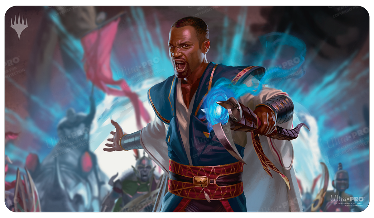 March of the Machine Playmat Teferi Akosa of Zhalfir-Silver Goblin