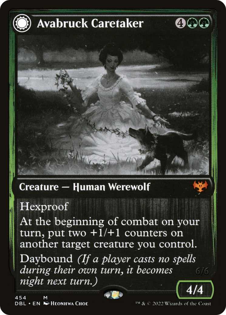 Avabruck Caretaker // Hollowhenge Huntmaster (454) Foil - Innistrad: Double Feature