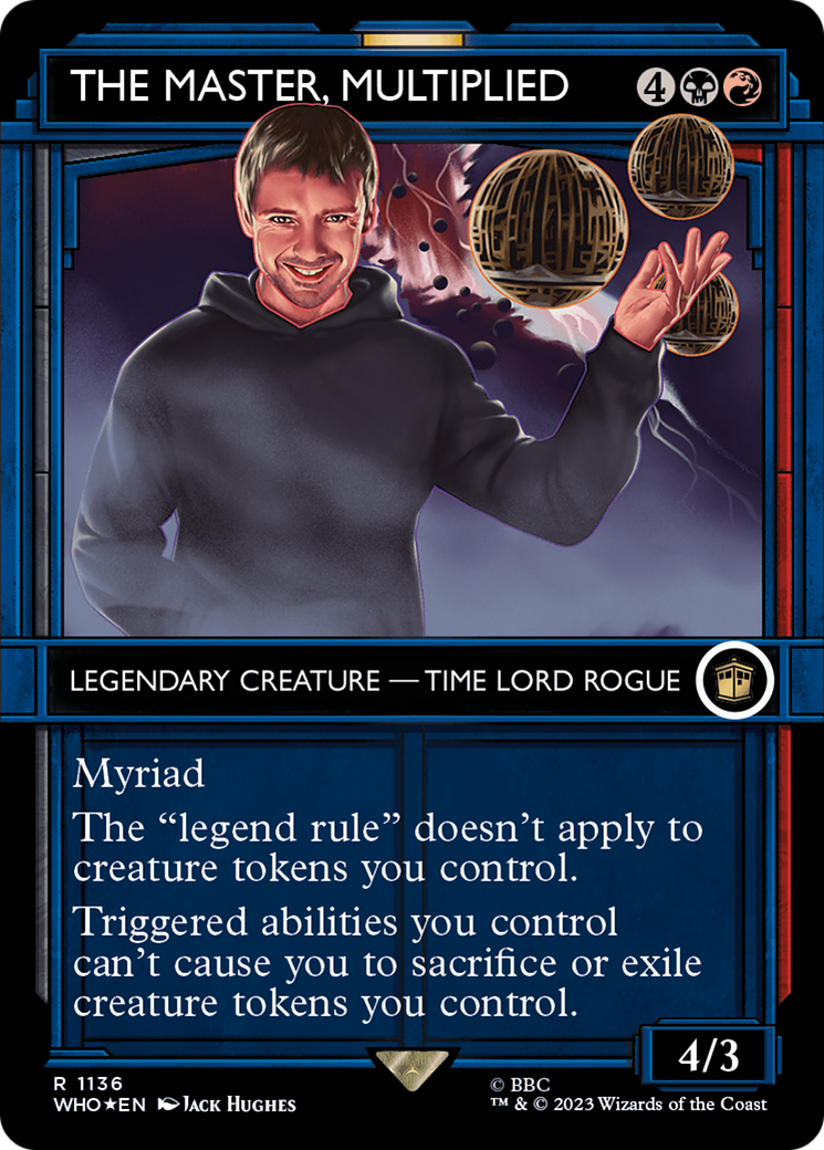 The Master, Multiplied (Showcase) (Surge Foil) (Showcase) (1136) Foil - Doctor Who