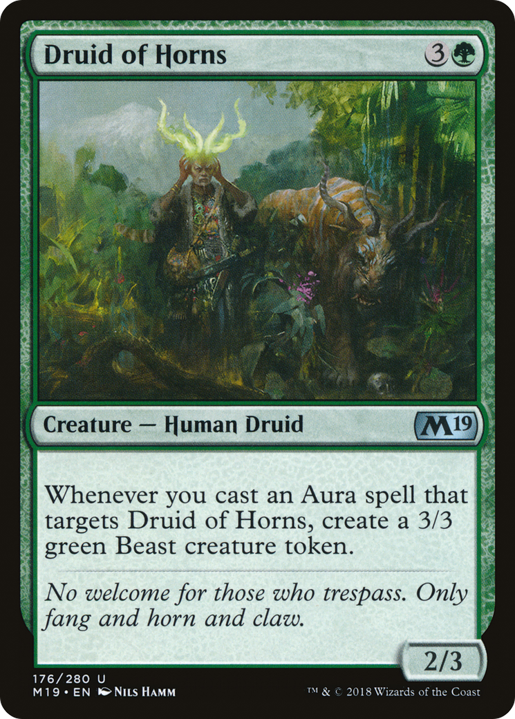 Druid of Horns (176) Foil - Core Set 2019