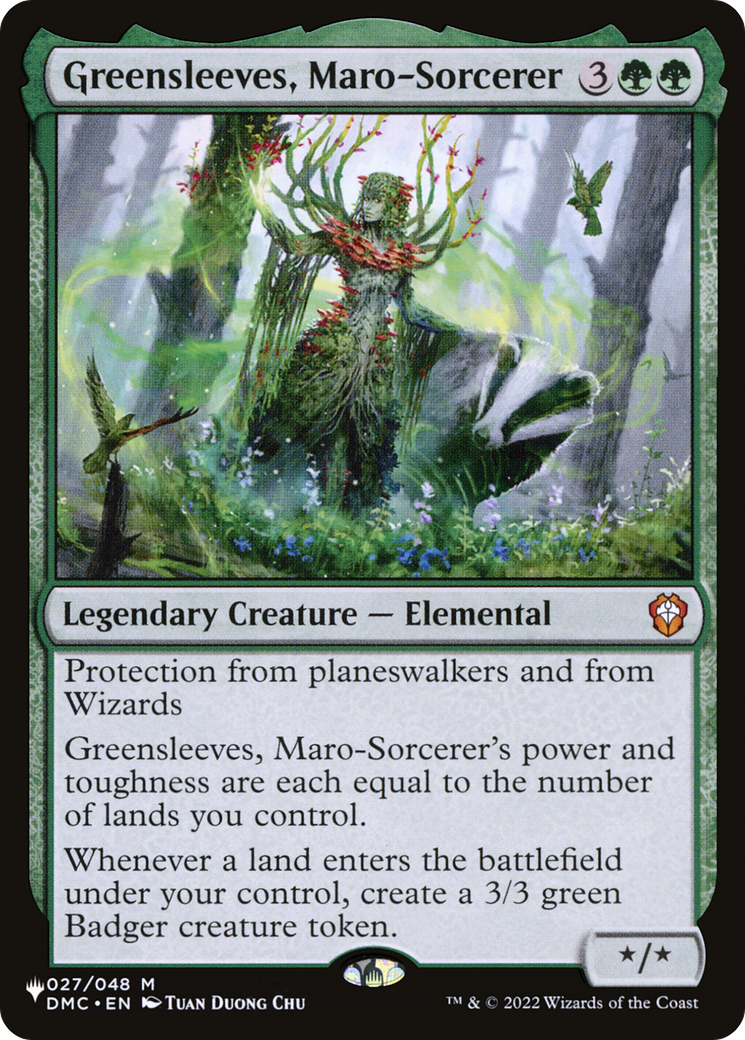 Greensleeves, Maro-Sorcerer (DMC-27) - The List