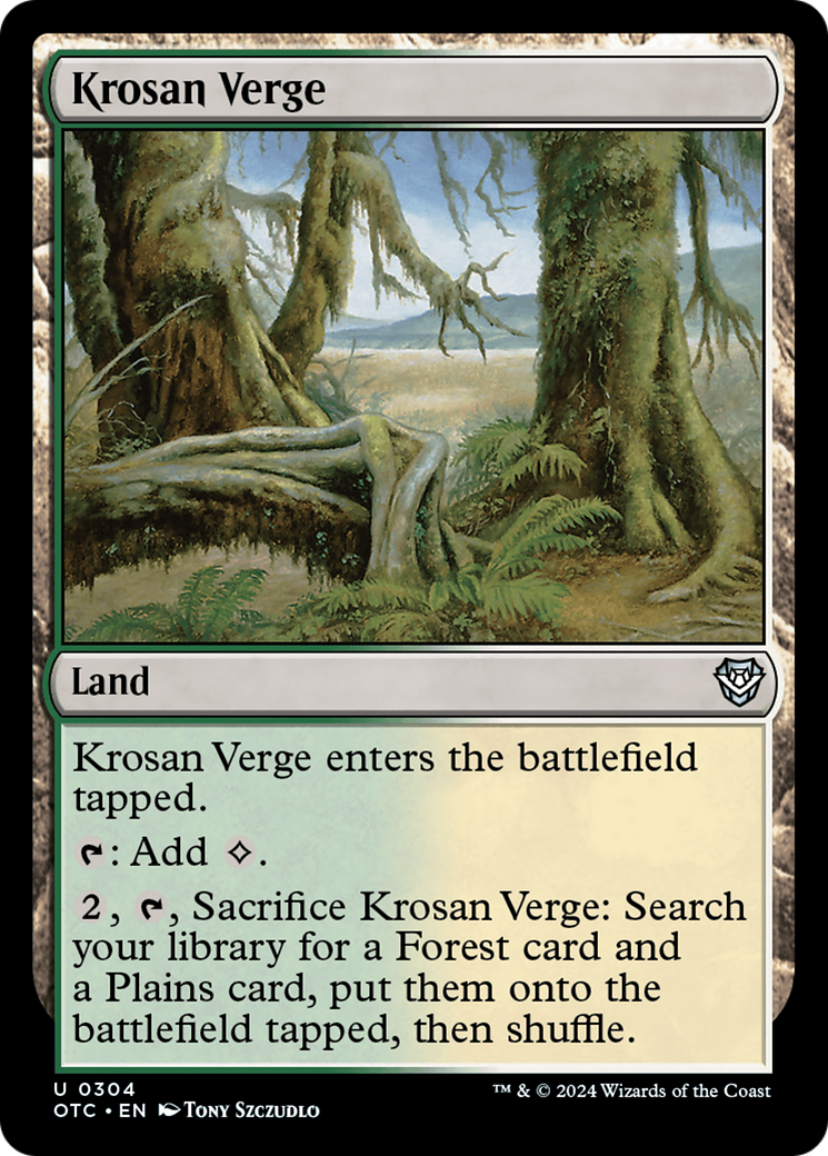 Krosan Verge (304) - Outlaws of Thunder Junction Commander