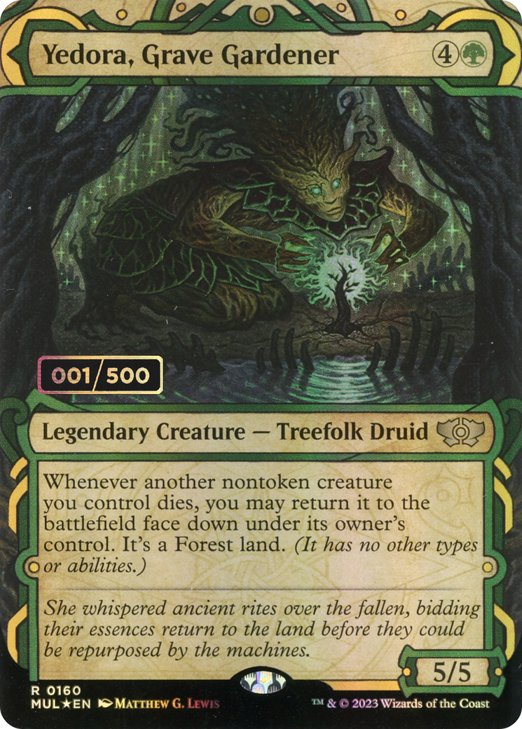Yedora, Grave Gardener (Serial Numbered) (Showcase) (160) Foil - Multiverse Legends