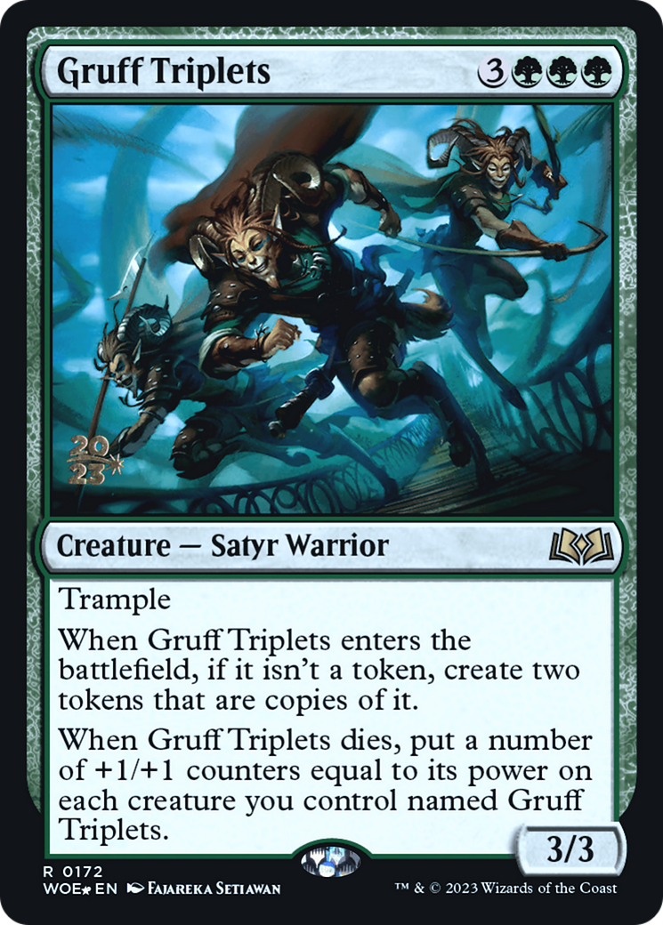 Gruff Triplets (172) Foil - Wilds of Eldraine Promos