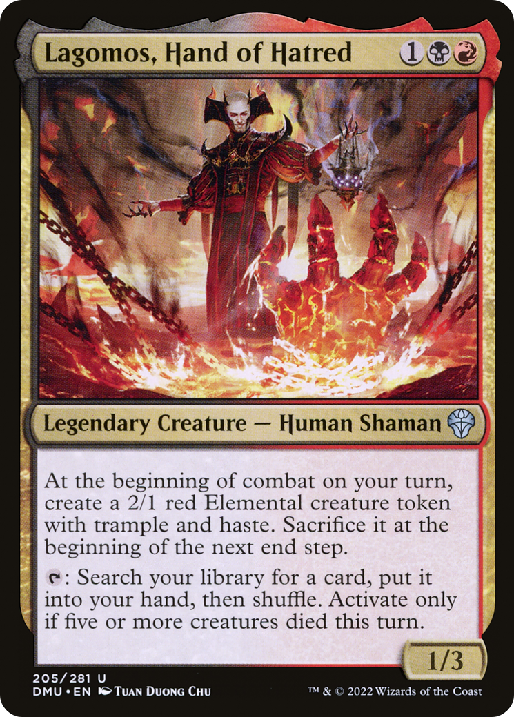 Lagomos, Hand of Hatred (205) Foil - Dominaria United