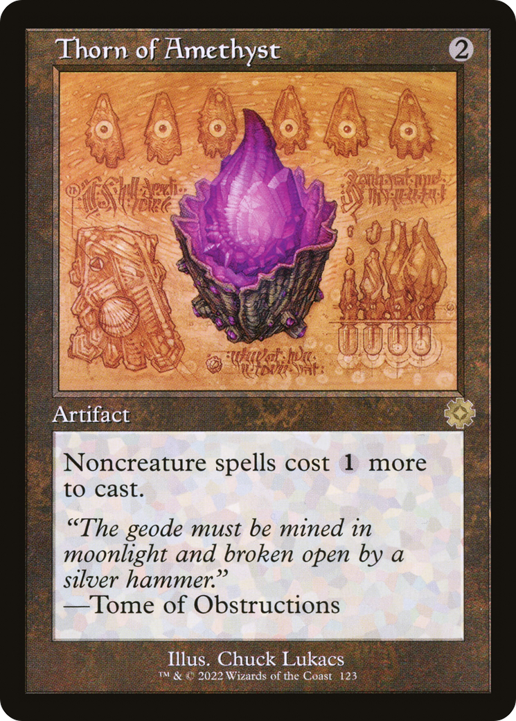 Thorn of Amethyst (Schematic) (Retro) (123) Foil - The Brothers' War Retro Artifacts